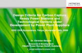 Design Criteria for Carbon Capture Ready Power Stations ... · Hitachi Power Europe GmbH, Duisburg c_bergins@hitachi-power.com. IZEC Symposium, ... Power plant supply by HITACHI Today,