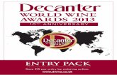 world wine awards 2013decanter.media.ipcdigital.co.uk/11150/00000815a/1c72/...how to enter world wine awards 2013 RegisteR online Create an online account at: RegisteR by post Complete