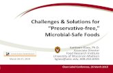 Challenges & Solutions for “Preservative-free,” Microbial ......Acerola cherry powder* Sorbic acid. None (derivedfrom rowanberries) Benzoic acid. Cranberries, prunes, plums, cloudberries,