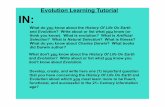 Evolution Learning Tutorial IN - swcta.netswcta.net/goode/files/2012/11/Evolution-Learning-Tutorial.pdf · Weekly, SQ3R, or Cornell Notes taking are appropriate approaches to learning