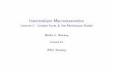 Intermediate Macroeconomics - Lecture 2 - Growth Facts ...econ.sciences-po.fr/sites/default/files/file/barany/int_macro/lecture2.pdf · Intermediate Macroeconomics Lecture 2 - Growth