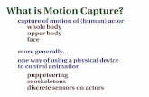 What is Motion Capture? - Duke Computer Science What is Motion Capture? capture of motion of (human)