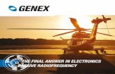 ANSWER IN ELECTRONICS ASSIVE RADIOFREQUENCY - Genex.it · GENEX’S MACHINES Genex employs computerized and automatic machines such as CNC lathes, machining centers and EDM systems