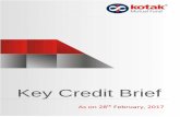 Key Credit Brief - Kotak Mahindra Bank · 2017-03-23 · letter of undertaking issued by Piramal Fund Management Pvt Ltd (PFMPL), a wholly owned subsidiary of Piramal Enterprises