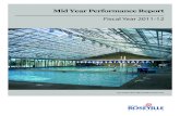 Mid Year Performance Report - Roseville · City of Roseville’s Mike Shellito Indoor Pool. Mid Year Performance Report Fiscal Year 2011-12