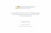 Contributions and Challenges Facing the Financial Sector in … · 2018-03-08 · 1 Contributions and Challenges Facing the Financial Sector in Zimbabwe 1. InTRoDUCTIon AnD BACKGRoUnD