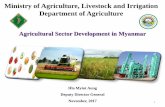 Ministry of Agriculture, Livestock and Irrigation Department of Agriculture 2- Agricultural... · 2017-12-08 · Ministry of Agriculture, Livestock and Irrigation Department of Agriculture