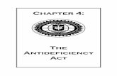 Fiscal Law Deskbook, 2014, Chapter 4 · 2014-03-10 · CHAPTER 4 THE ANTIDEFICIENCY ACT I. INTRODUCTION II. REFERENCES . A. 31 U.S.C. § 1341 (prohibiting obligations or expenditures