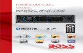 BOSS Audio Car Stereos User Manual - Car, Truck, SUV, Jeep · Control Panel Button Locations ... When linking up the Bluetooth mobile phone to this car audio handsfree system, press