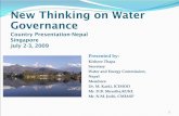 New Thinking on Water Go Thinking in Water Governance/Nepal.pdfآ  New Thinking on Water Governance Country