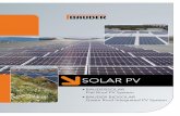 SOLAR PV - Bauder · solar PV arrays on a green roof where the substrate and vegetation provide the ballast to secure the array. The combination of systems and the height at which
