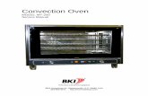 Convection Oven - Parts Town · Convection Oven Operation 4 Operation General Instructions for Use The oven may be used to bake creams, cookies, cakes, sauces and pizza, for au gratin
