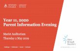 Year 11, 2020 Parent Information Evening...May 02, 2019  · Year 11, 2020 Parent Information . Evening. Marist Auditorium. Thursday 2 May 2019