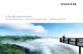 Hydropower. Endless, ecological, efficient - Voithvoith.com/corp-en/VH_Product_Brochure_HyEco... · Hydropower is one of the most attractive renewable energy carriers: low in emissions