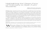 Highlighting the Green Face of Chemistry to Sixth-Form Students · 2018-05-23 · Symposia Melitensia Number 14 (2018) Highlighting the Green Face of Chemistry to Sixth-Form Students