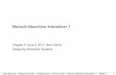 Mensch-Maschine-Interaktion 1 - LMU Medieninformatik · LMU München – Medieninformatik – Andreas Butz + Florian Echtler – Mensch-Maschine-Interaktion 1 – SS2011 10 Analysing