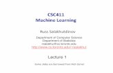 CSC411%% Machine%Learning%rsalakhu/CSC411/notes/Lecture1.pdf · •$From$their$blog:$-$Restricted$Boltzmann$machines$$-$ProbabilisKc$Matrix$Factorizaon$ To$putthese$algorithms$to$use,$we$had$to$work$to$overcome$some$limitaons,$for$