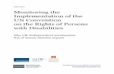 Monitoring the Implementation of the UN Convention on the ... · Monitoring the Implementation of the UNCRPD . Foreword The UN Convention on the Rights of Persons with Disabilities