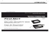 Booklet - First Alert · Digital Security Box will provide many years of secure storage for your valuables. For security, you should: • Immediately set your own personal combination.