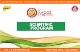 Scientfic Program AMOGS 2020-convertedamogs2020.com/Scientfic-Program-AMOGS-2020.pdfDr Swati Bhale Dr Pratibha Pawade Dr Seema Dande Predicting PIH - Gestosis Score - Dr Gorakh Mandrupkar