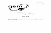 GEM Muon Group Meeting -SSCL · 2013-03-14 · GEM Muon Group Meeting -SSCL January 24, 1992 Abstract: GEM TN-92-60 · Transparencies and agenda for the GEM Muon Group Meeting on