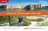 Great Savings Guide · 2020-03-11 · 3 Welcome Don’t forget your membership card and voucher for attraction savings Great savings for members! Planning a day out? You’ll love