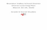 Brandon Valley School District District Learning Plan ... · returned to Europe, Marco Polo wrote about paper money. Paper money did not take off in Europe until Sweden began printing