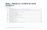 InÉel® Parallel SÉÊdIo Xe 2019 ÊPdaÉe 3 · 2019-03-09 · Intel® Parallel Studio XE 2019 Update 3 Release Notes 3 2 Product Contents The following table shows which Intel®