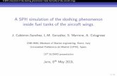 A SPH simulation of the sloshing phenomenon inside fuel ... · gating the damping e ect of sloshing on the dynamics of exible wing-like structures carrying liquid (fuel) via the development