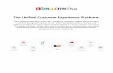 The Unified Customer Experience Platform....The Unified Customer Experience Platform. Zoho CRM Plus empowers your sales, marketing, customer support and every other customer-facing
