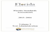 Florida Standards Assessments · Spring 2016 Florida Standards Assessments Paper-Based Test Administration Manual E. Spring 2016 FSA Scripts and Instructions for Administering Paper-Based