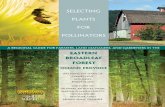 Selecting Plants for Pollinators...Selecting Plants for Pollinators This is one of several guides for different regions in the United States. We welcome your feedback to assist us