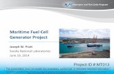 Maritime Fuel Cell Generator Project - DOE Hydrogen and ...Project Scope Design, build, and deploy a containerized fuel cell system to supply portable power for refrigerated containers