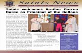 Saints welcomes Brother Darren Burge as Principal of the ......Mr David Harris Saints welcomes Brother Darren Burge as Principal of the College Br Darren Burge makes his pledge to