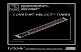CONSTANT VELOCITY TUBES - Equipment Manualsphysics-astronomy-manuals.wwu.edu/Pasco SE-9076... · Constant Velocity Tubes 012–06697B MSDS: CHEVRON Hydraulic Oil AW ISO 22 To request