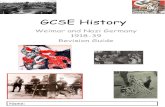 GCSE History - Bristol Brunel Academy · Gustav Stresemann –Chancellor who began Germany’s recovery ... Golden Years –The years 1924-28 where the Weimar Republic recovers Hyperinflation-