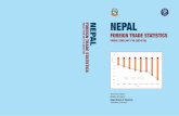 FOREIGN TRADE STATISTICS · annual international trade in goods over the Nepalese ﬁ scal year 2074/75. During the ﬁ scal year 2074/75, imports increased nearly by 26% and exports