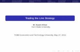 Trading the Line Strategy - Kent State Universitykazim/Istanbul/talk.pdf · Trading the Line Strategy M. Kazim Khan Kent State University. TOBB Economics and Technology University,