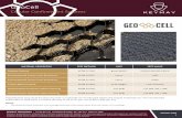 GeoCell - keymay.com · GeoCell EGA 30 standard sections are manufactured from 58 strips of HDPE, resulting in a section length of 29 cells and 8 cells wide. Each strip is the appropriate
