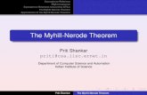 The Myhill-Nerode Theoremansuman/flat2018/myhill-nerode-priti.pdfThe Myhill Nerode theorem Applications of the Myhill Nerode Theorem Right invariance An equivalence relation on is