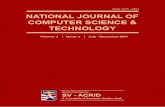 National Journal of Computer Science and Technologynicsm.ac.in/njcst/v3i2.pdf · National Journal Of Computer Science And Technology Volume: 3 Issue: 2 July-December 2011 Subscription