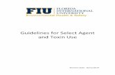 Guidelines for Select Agent and Toxin UseThe purpose of this manual is to provide information to ensure that all federally ... 2002. Responsible Official: the individual designated