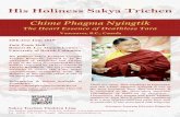 Chime Phagma Nyingtik - Sakya · -Dzongsar Jamyang Khyentse Rinpoche Vancouver, B.C., Canada For further information, visit our website: Tel: (604) 370-1120 / Email: sakyavancouver@shaw.ca