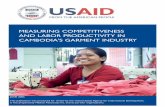 MEASURING COMPETITIVENESS AND LABOR PRODUCTIVITY IN … · 2018-02-01 · Garment exports have grown dramatically over the past decade, from $26 million in 1995 to $1.6 billion in
