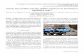 DESIGN, DEVELOPMENT, AND PRELIMINARY TESTING OF AN ... · tonomous robot with a six wheel drive rocker-bogie suspension system. This passive suspension system allows for all six wheels