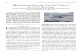 Modeling and Control of the Yaw Channel of a UAV Helicopteruav.ece.nus.edu.sg/~bmchen/papers/ieee-tie-guowei200809.pdf · Modeling and Control of the Yaw Channel of a UAV Helicopter