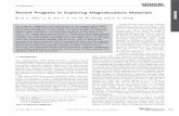 Recent Progress in Exploring Magnetocaloric Materialsm03.iphy.ac.cn/Paper/2009/AM21(2009)4545-M03.pdf · 2010-08-28 · Recent Progress in Exploring Magnetocaloric Materials By B.