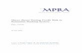 Macro Stress-Testing Credit Risk in Romanian Banking System · 2019-09-27 · Abstract This report presents an application of a macro stress testing procedure on credit risk in the
