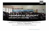 PROGRESS REPORTrusa.nic.in/wp-content/uploads/2019/01/Annexure-3_NHERC-Progress-Report.pdfProgress Report: National Higher Education Resource Center (NHERC) 1 January 2019