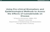 Using Pre-clinical Biomarkers and Epidemiological Methods ... seminar.pdf · Using Pre-clinical Biomarkers and Epidemiological Methods to Assess the Effects of Cannabinoids on Disease.